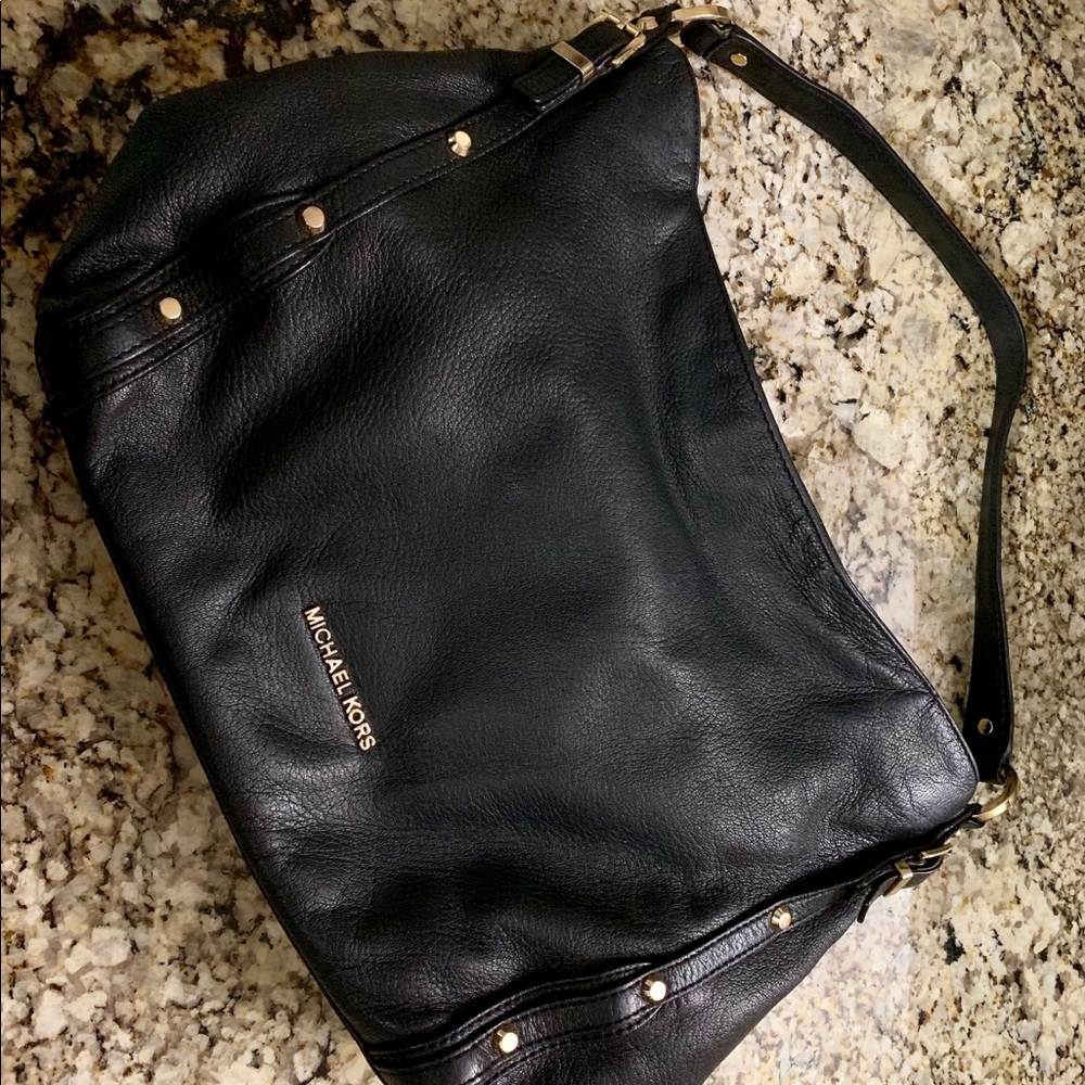 ***Michael Kors Black pebbled leather hobo bag*** - Picture 7 of 8